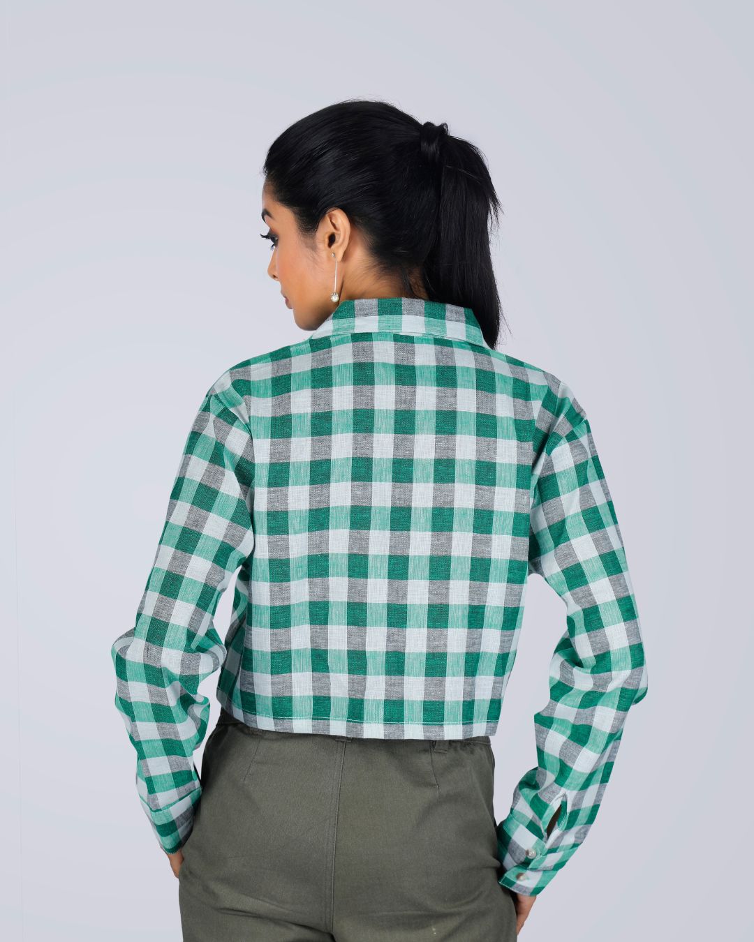 Scottish Check Plaid Crop Top