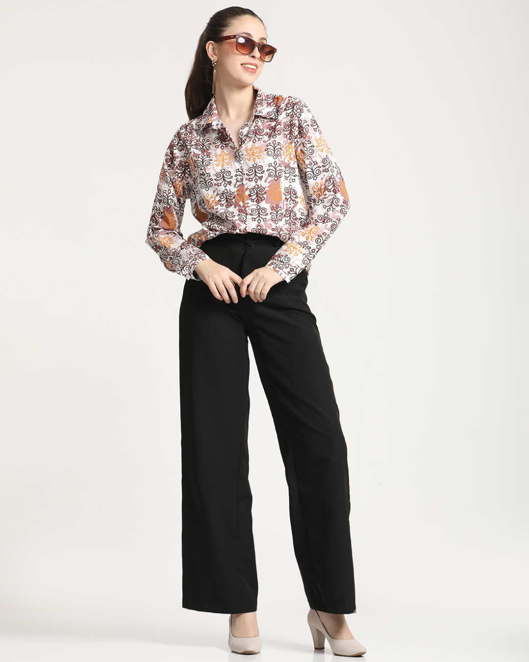 All over Printed Rayon Shirt.