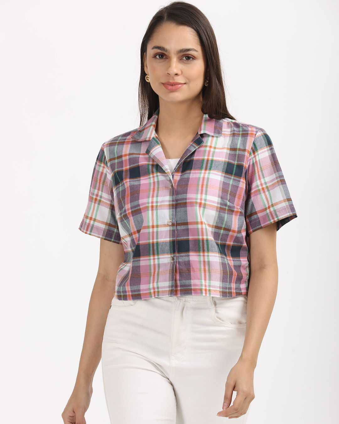 Plaid Perfection Cotton Crop Top