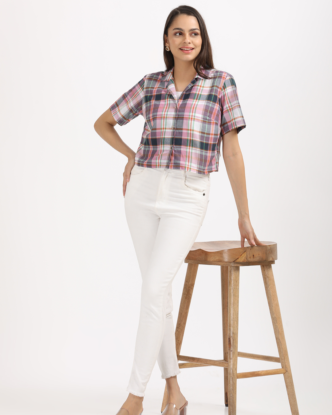 Plaid Perfection Cotton Crop Top