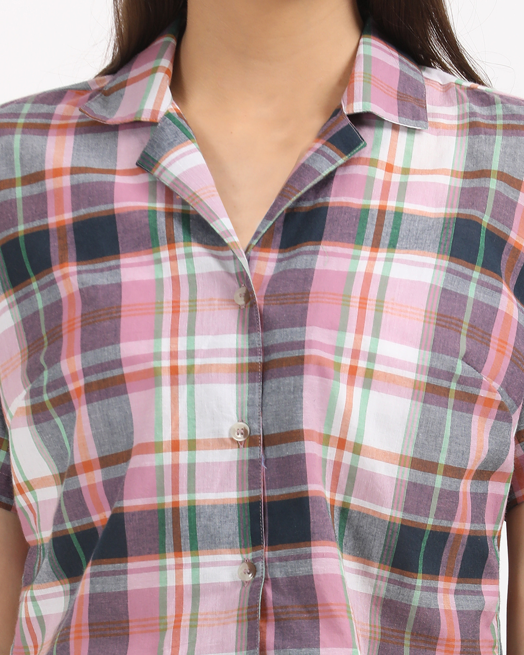 Plaid Perfection Cotton Crop Top