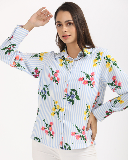 Bloom in Stripes Shirt