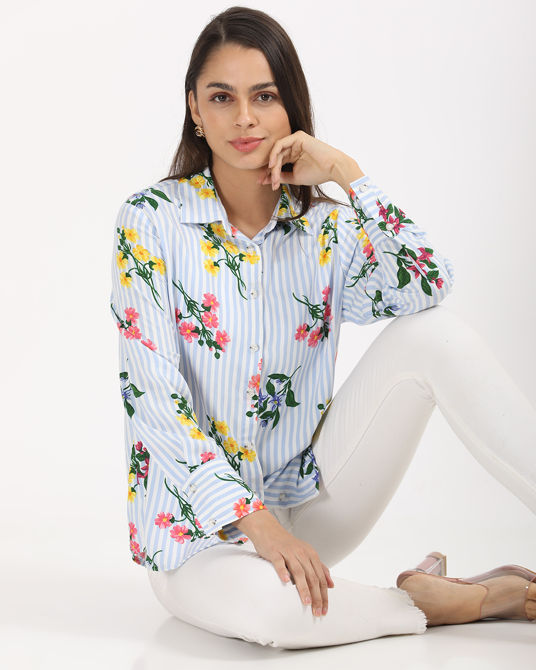 Bloom in Stripes Shirt