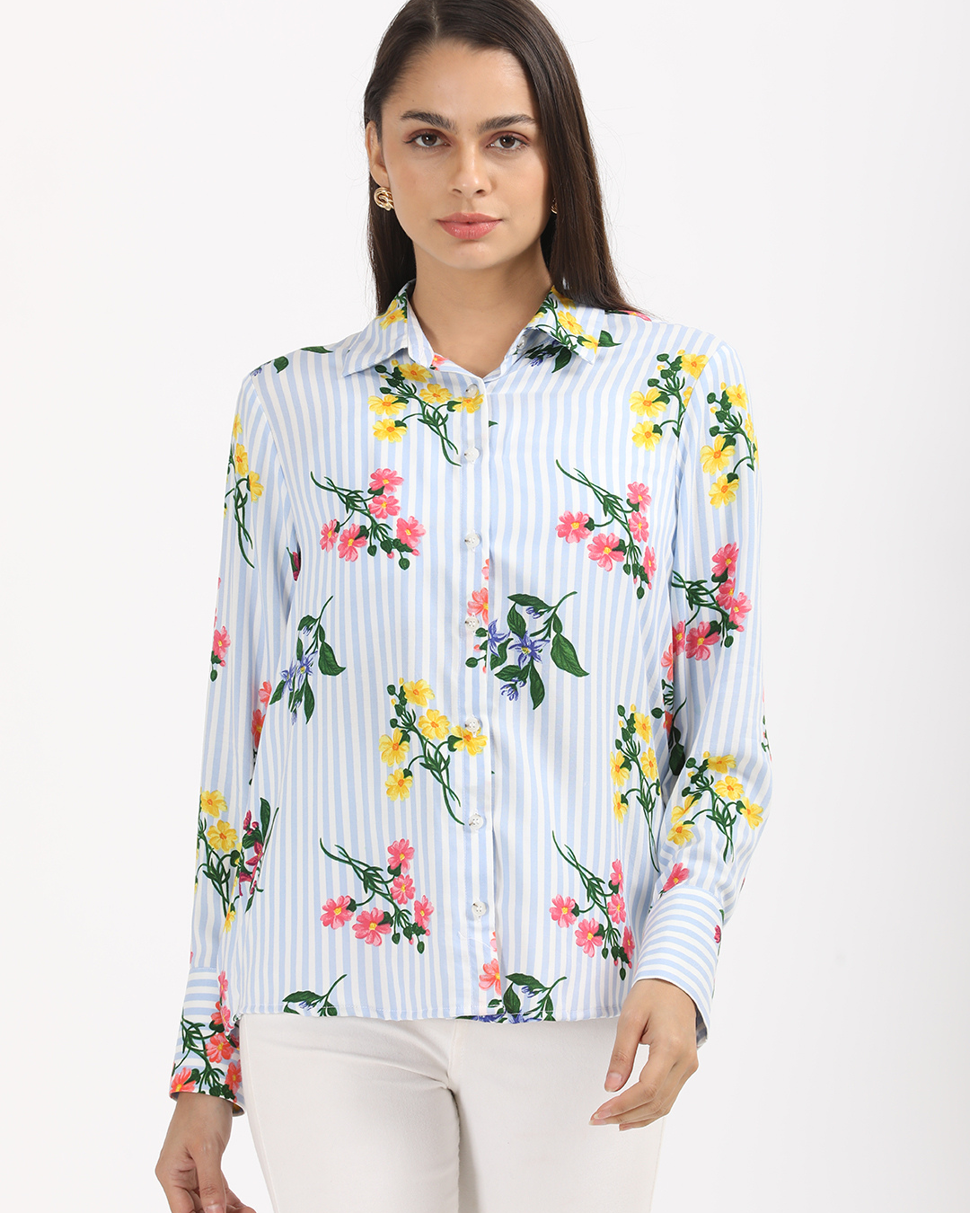 Bloom in Stripes Shirt