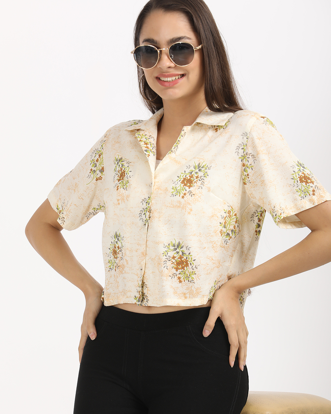Floral Breeze Crop Top