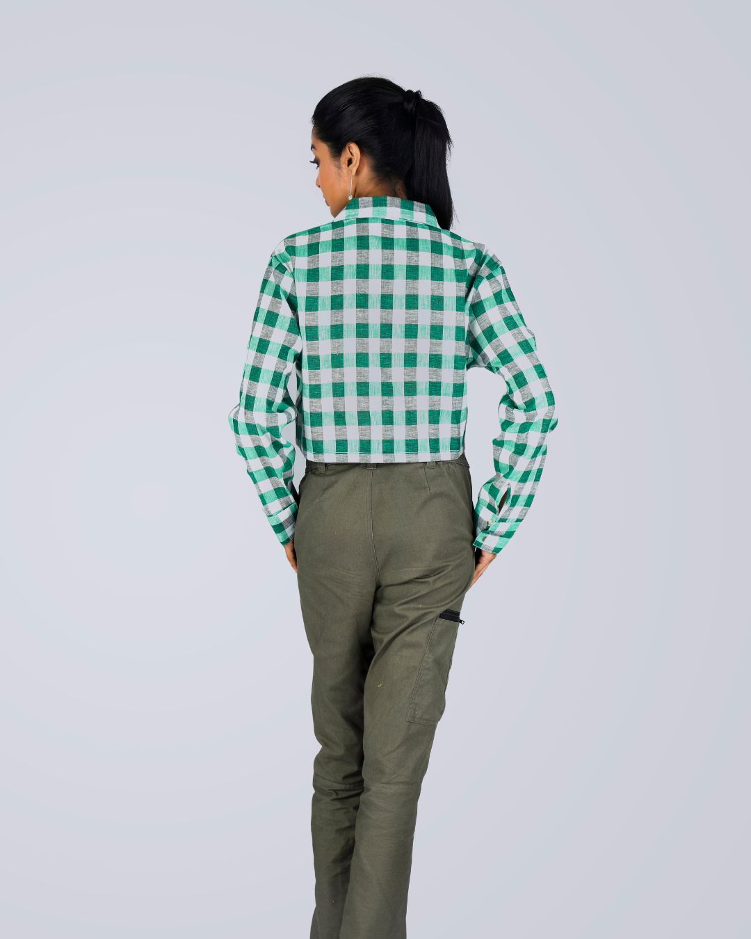 Scottish Check Plaid Crop Top