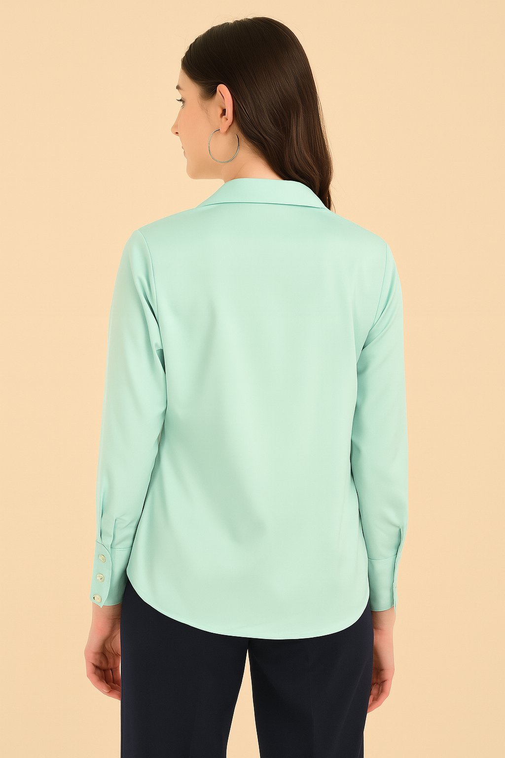 Mint Green Formal Shirt for Women