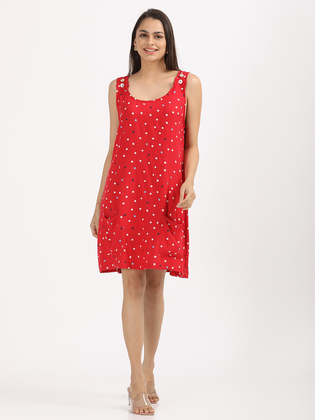 "5 Reasons the Red Polka Dot Sleeveless Dress is Your Summer Must-Have!"