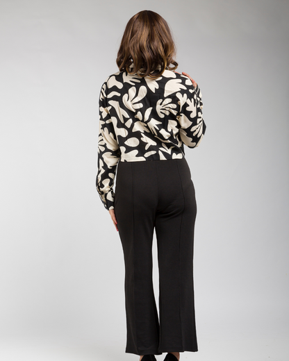 Stylish Printed Rayon Crop Top