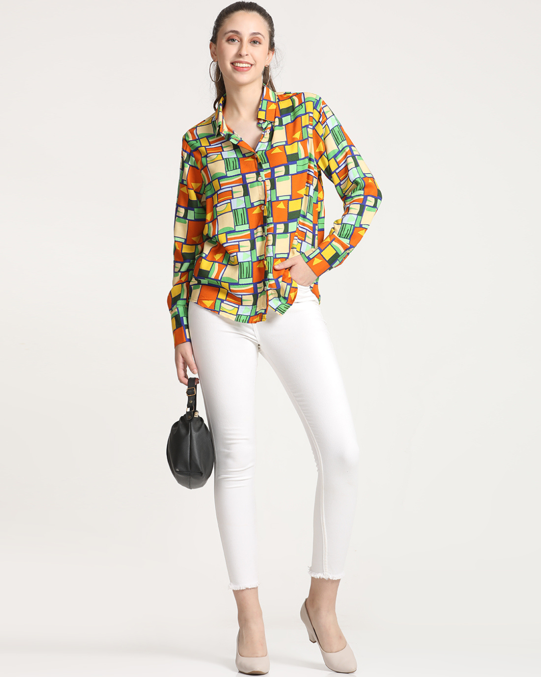 Vibrant all over Printed Rayon shirt