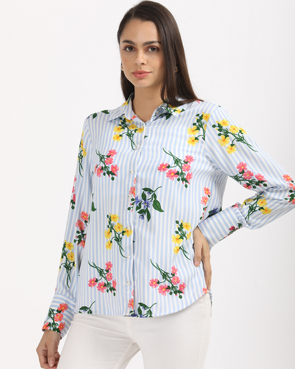 Bloom in Stripes Shirt