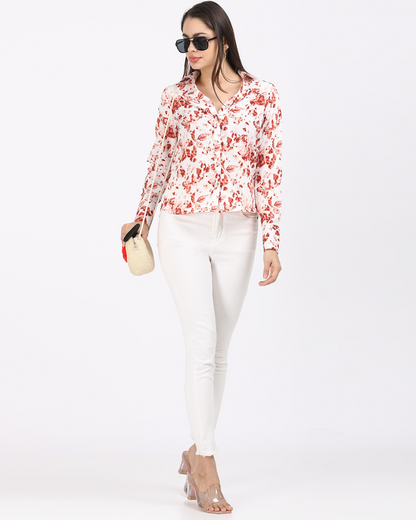 Floral Printed shirt.