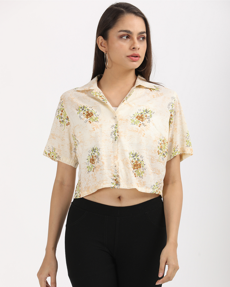 Floral Breeze Crop Top